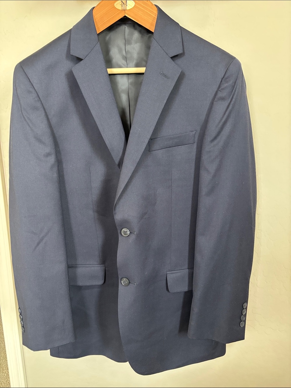 Pronto Uomo Navy Two-Button Men's Blazer